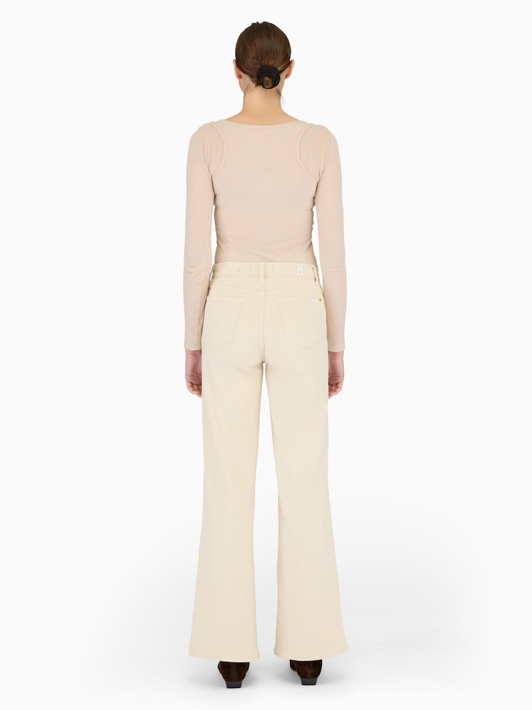 7 For All Mankind Vintage Oatmeal Lotta Luxe Vintage Jeans - Image 2 of 6 7 For All Mankind Vintage Oatmeal Lotta Luxe Vintage Jeans - Image 2 of 6