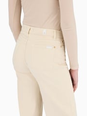 7 For All Mankind Vintage Oatmeal Lotta Luxe Vintage Jeans - Image 3 of 6