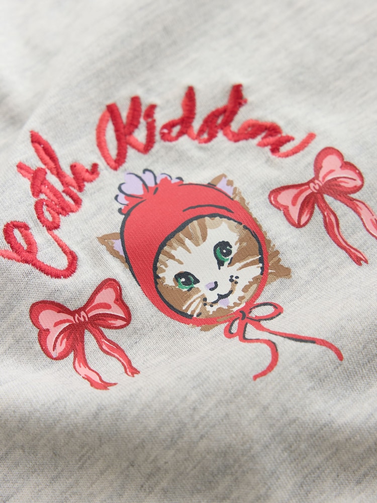 Cath Kidston Ecru Novelty Cat Print Pyjamas Set - Image 3 of 3 Cath Kidston Ecru Novelty Cat Print Pyjamas Set - Image 3 of 3