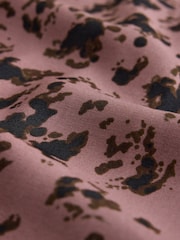 Pink Print Long Sleeve Tie Waist Shirt Dress - Image 6 of 7