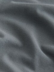 Charcoal Grey Relaxed Fit Essential Crew Neck Cotton T-Shirt - Image 8 of 8