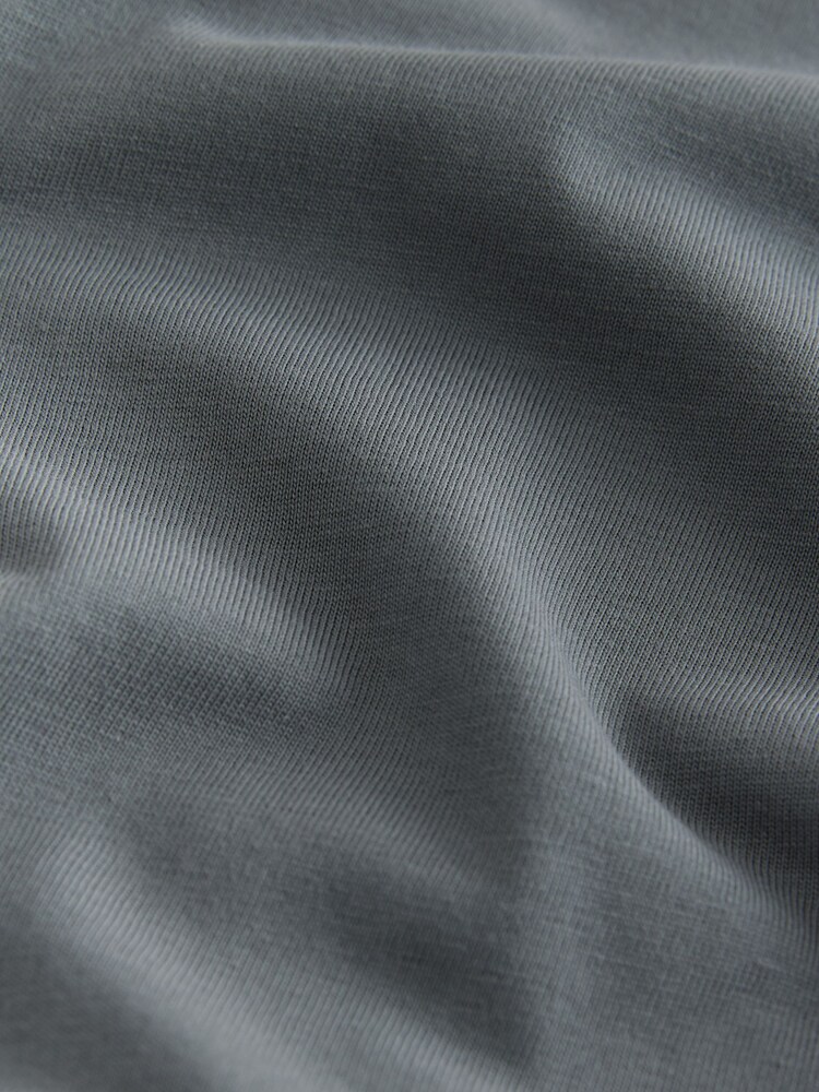 Charcoal Grey Relaxed Fit Essential Crew Neck Cotton T-Shirt - Image 8 of 8 Charcoal Grey Relaxed Fit Essential Crew Neck Cotton T-Shirt - Image 8 of 8