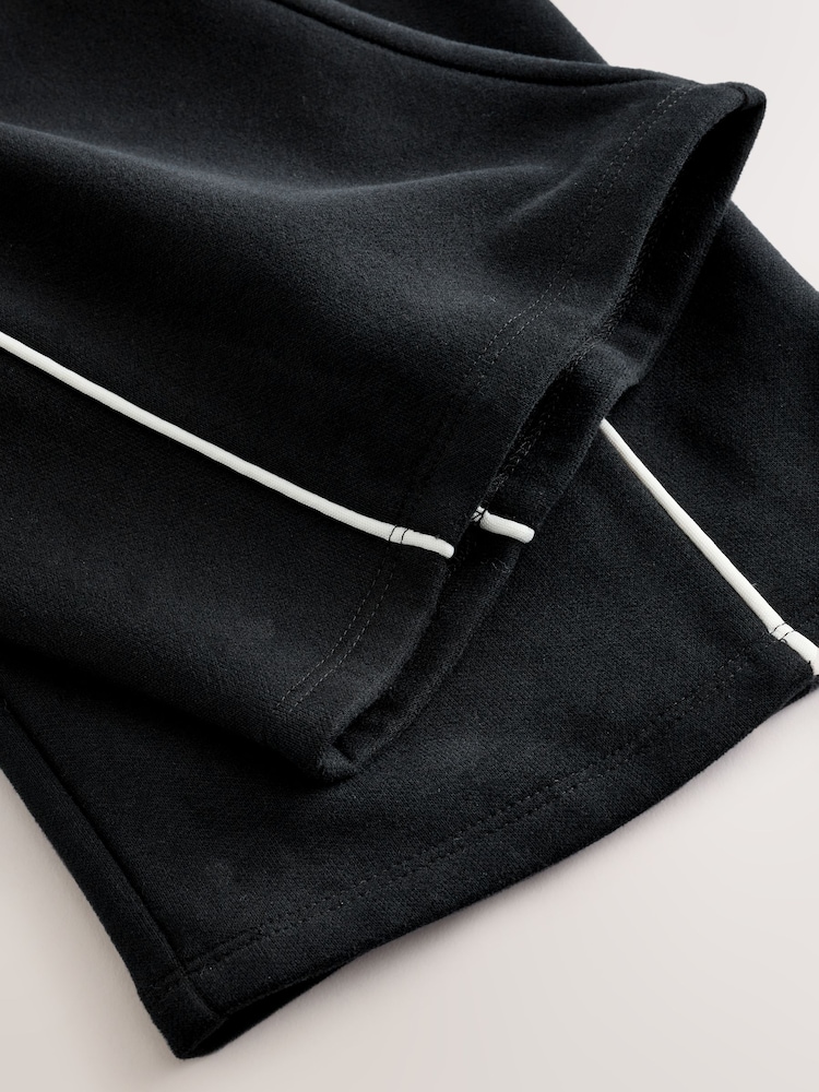 Black Side Pleat Wide Leg Joggers (3-16yrs) - Image 10 of 10