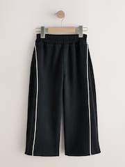 Black Side Pleat Wide Leg Joggers (3-16yrs) - Image 5 of 10