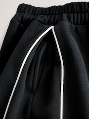 Black Side Pleat Wide Leg Joggers (3-16yrs) - Image 8 of 10