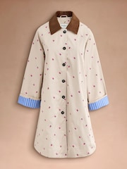 Cath Kidston Tan Brown Embroidered Trench Coat - Image 2 of 6