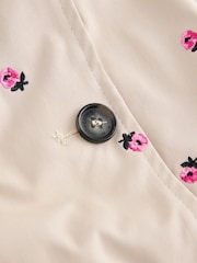 Cath Kidston Tan Brown Embroidered Trench Coat - Image 6 of 6