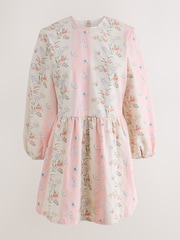 Cath Kidston Pink Stripe Floral Denim Dress - Image 2 of 5