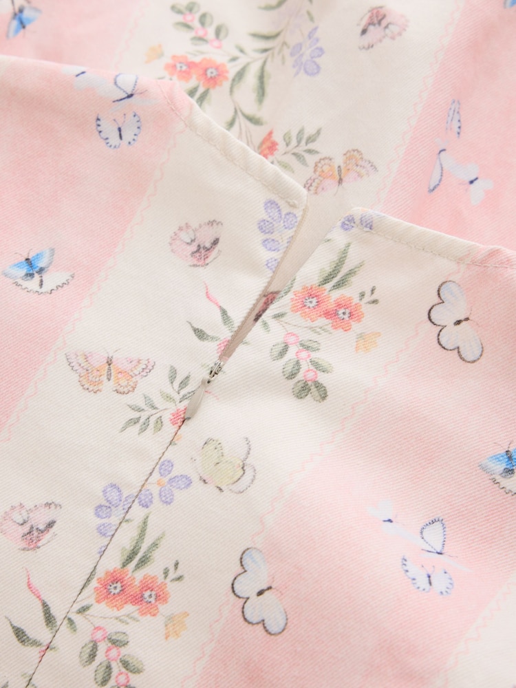 Cath Kidston Pink Stripe Floral Denim Dress - Image 5 of 5 Cath Kidston Pink Stripe Floral Denim Dress - Image 5 of 5