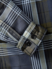 Tommy Hilfiger Blue Twill Relaxed Fit Padded Overshirt - Image 6 of 7