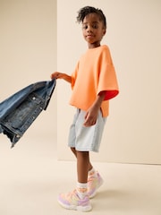 Orange Supersoft Oversized Boxy T-Shirt (3-16yrs) - Image 3 of 9