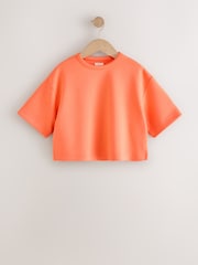 Orange Supersoft Oversized Boxy T-Shirt (3-16yrs) - Image 6 of 9