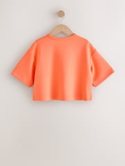 Orange Supersoft Oversized Boxy T-Shirt (3-16yrs) - Image 7 of 9