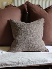 Ellenvale Interiors Chocolate Brown Sofia Boucle Cushion Cover 45x45 - Image 2 of 3