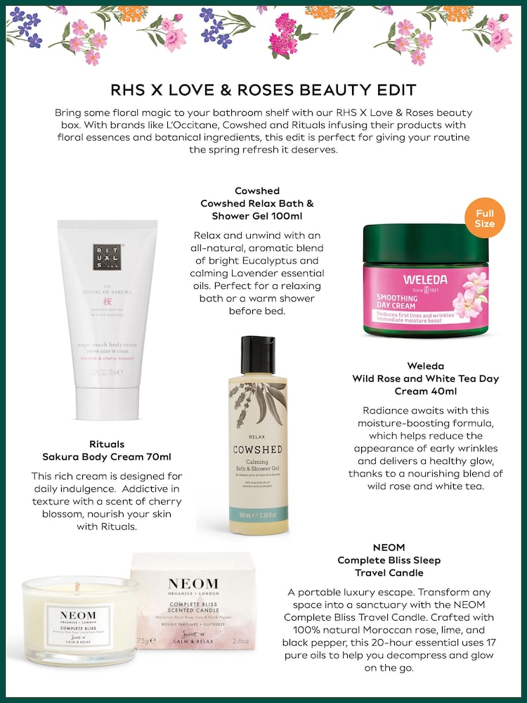 RHS x Love & Roses Beauty Edit (Worth Over £110) - Image 2 of 4 RHS x Love & Roses Beauty Edit (Worth Over £110) - Image 2 of 4