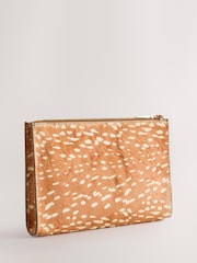 Animal Deer Print Leather Pouch - Image 2 of 5