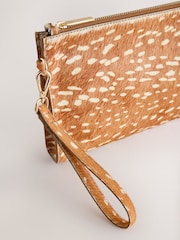 Animal Deer Print Leather Pouch - Image 4 of 5