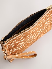 Animal Deer Print Leather Pouch - Image 5 of 5
