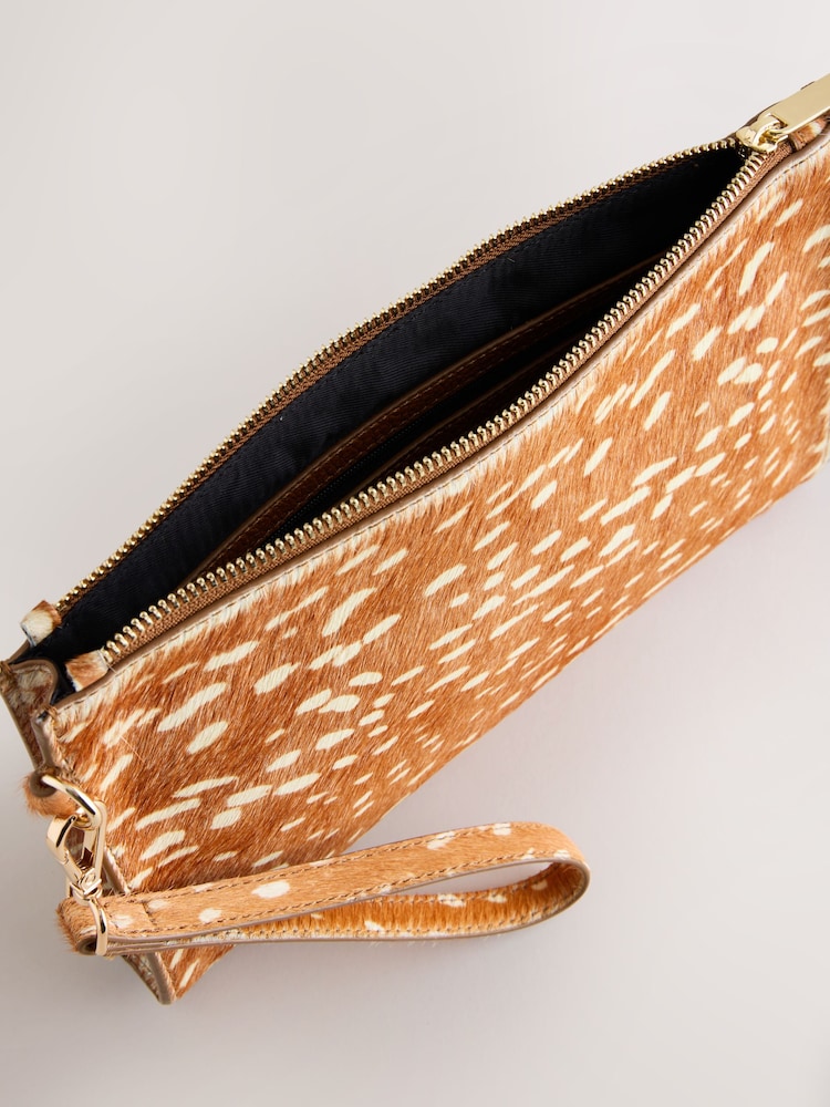 Animal Deer Print Leather Pouch - Image 5 of 5