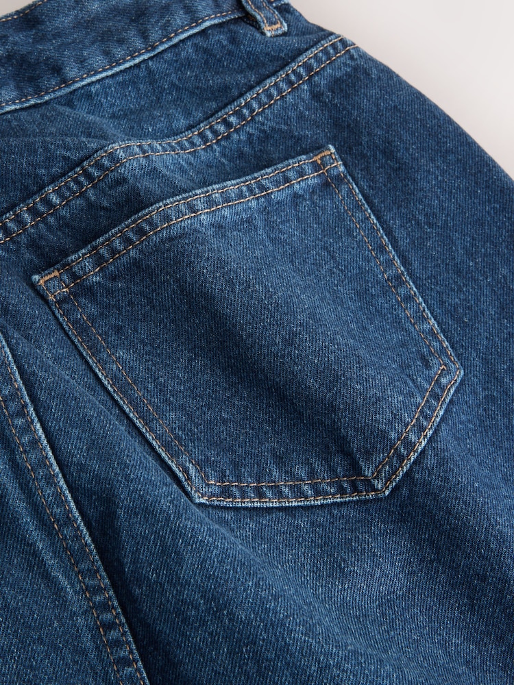 Denim Dark Blue Hourglass Denim Mini Skirt - Image 6 of 6 Denim Dark Blue Hourglass Denim Mini Skirt - Image 6 of 6