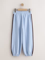 Blue/Chocolate Brown Side Stripe Joggers (3-16yrs) - Image 6 of 8