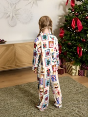 Ecru All Over Print Christmas Matching Family Pyjamas (9mths-16yrs) - Image 5 of 9