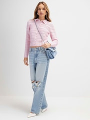 River Island Scallop Trim Daisy Cardigan - תמונה 4 מתוך 4