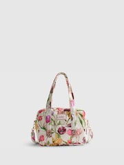 River Island Cream Tulip Print Holdall - Image 1 of 5