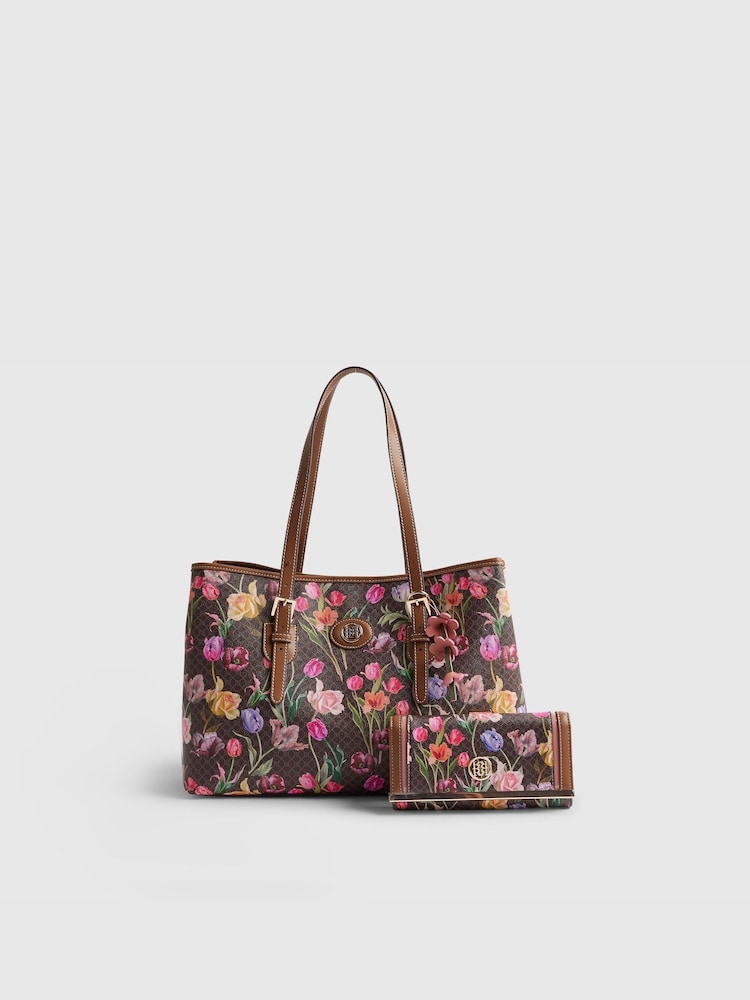 River Island Brown Tulip Shopper and Purse Bundle - Image 1 of 2