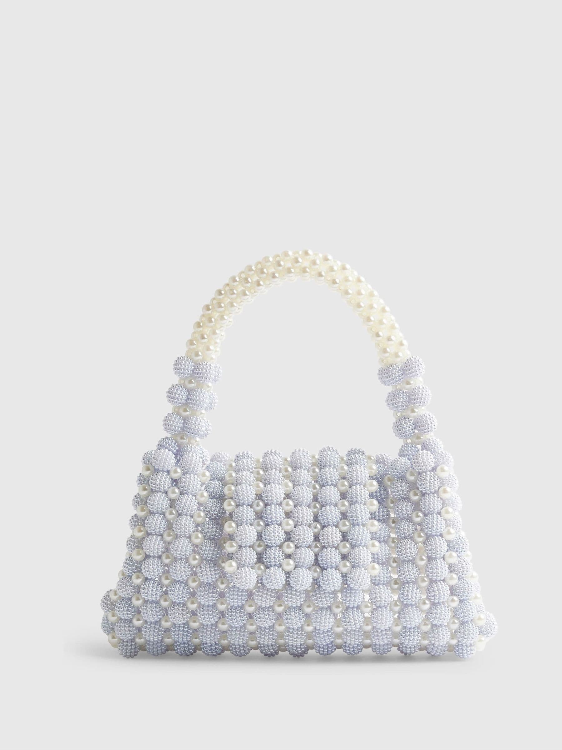 Buy River Island Blue Beaded Pearly Grab Bag from Next USA