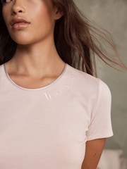 B by Ted Baker Pink Marl Lyocell and Wool Blend Pyjamas Set - Image 4 of 6