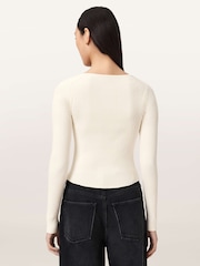 AllSaints White Hally Jumper - Image 5 of 7
