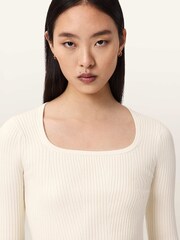 AllSaints White Hally Jumper - Image 6 of 7