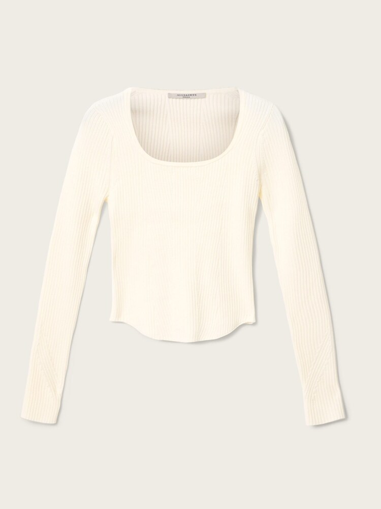 AllSaints White Hally Jumper - Image 7 of 7
