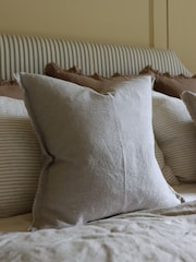 Ellenvale Interiors Beige Esmee Linen Cushion Cover 45x45 - Image 1 of 3