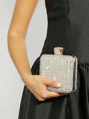 Dune London Metallic Elida Clutch Bag - Image 1 of 5