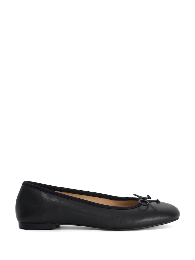 Dune London Black Helenne Ballet Pumps - Image 2 of 6