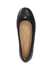 Dune London Black Helenne Ballet Pumps - Image 5 of 6