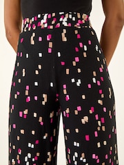 Roman Border Print Culotte Trousers - 圖片 5，共 5