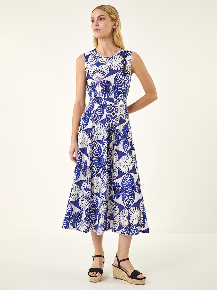 Roman Abstract Τύπωμα/Στάμπα Midi Φόρεμα - Εικόνα 1 από 5