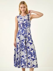 Roman Abstract Τύπωμα/Στάμπα Midi Φόρεμα - Εικόνα 2 από 5