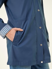 Roman Blue Hooded Stripe Rain Jacket - Image 6 of 6
