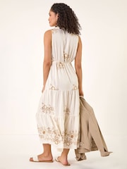 Roman フローラルプリント ティアード マキシドレス - 画像 3 / 5