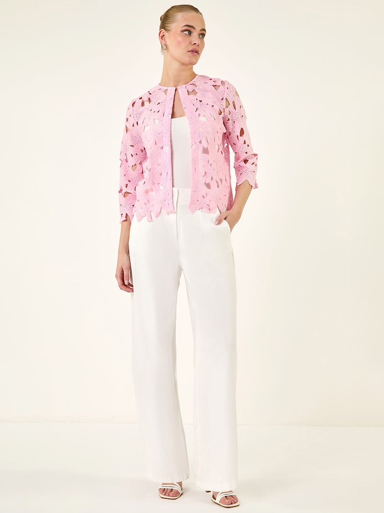 Rosa - Roman heklet blondejakke - Bilde 2 av 5