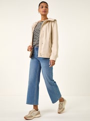 Roman White Hooded Rainmac Coat - Image 2 of 5