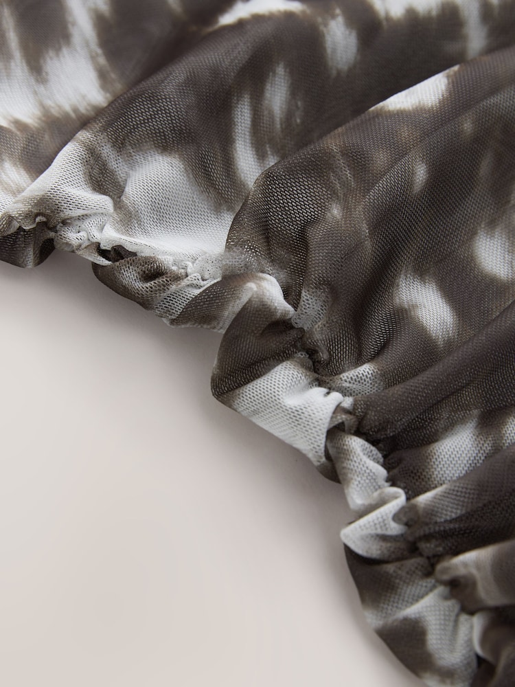 Deer Print - Μπλούζα με Μακρύ μανίκι και ριγέ ύφασμα - Εικόνα 3 από 3