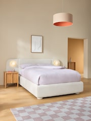 MADE.COM Off White Boucle Hanson Ottoman Storage Hotel Bed - Image 1 of 6