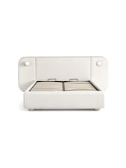 MADE.COM Off White Boucle Hanson Ottoman Storage Hotel Bed - Image 4 of 6