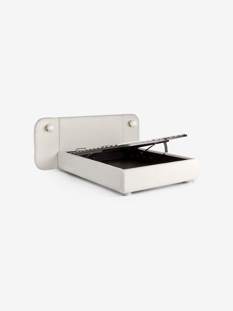 MADE.COM Off White Boucle Hanson Ottoman Storage Hotel Bed - Image 6 of 6 MADE.COM Off White Boucle Hanson Ottoman Storage Hotel Bed - Image 6 of 6