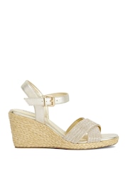 Dune London Metallic Kyro Wedges - Image 1 of 5